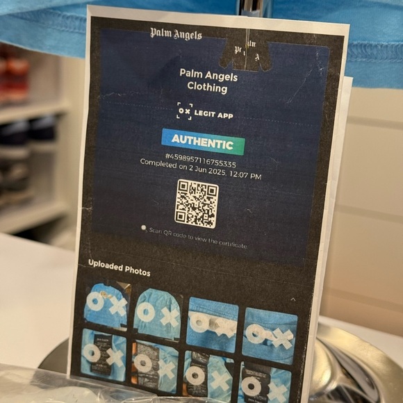 Palm Angels Blue Teddy Bear Graphic Shirt - Picture 3 of 5